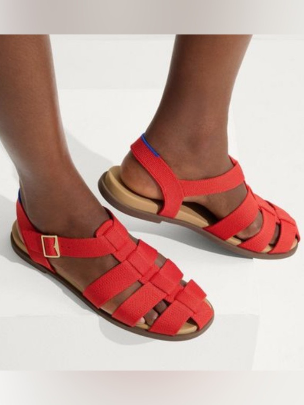 Rothy’s  Red The Fisherman Sandal Size 9